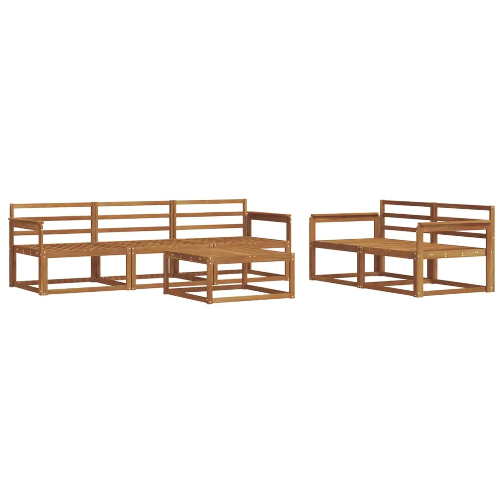 Set di divani da esterno 6 pcs Naturale 3367182