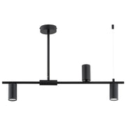 Lampada a sospensione nera in metallo URANOS Alfa 3xGU10