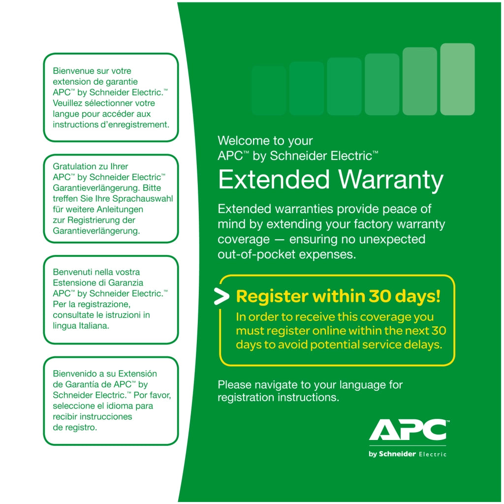 Apc service pack 3 year extended warranty 3 anno/i - WBEXTWAR3YR-SP-05