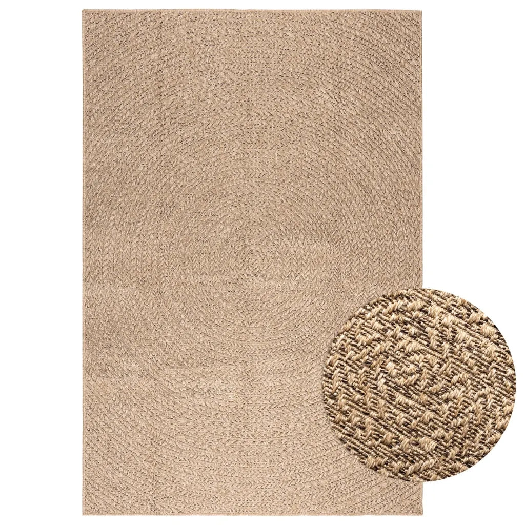 Tappeto ZIZUR 140x200 cm Aspetto Iuta per Interni ed Esterni