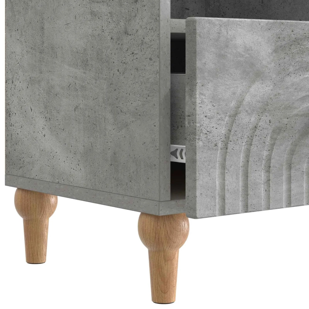 Mobile TV-Credenza per TV Grigio Cemento 102 x 34,5 x 50 cm 407776