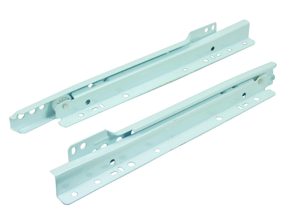 GUIDE SCORREVOLI PER CASSETTI CON RULLI TEFLON BIANCHE- - cm.50 (art.4001 51 2) -  OMGE