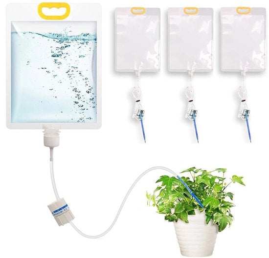 Sistema di Irrigazione Automatico per Piante da Interno - 4 pezzi, 3,5 L con Regolazione di Potenza Regolabile
