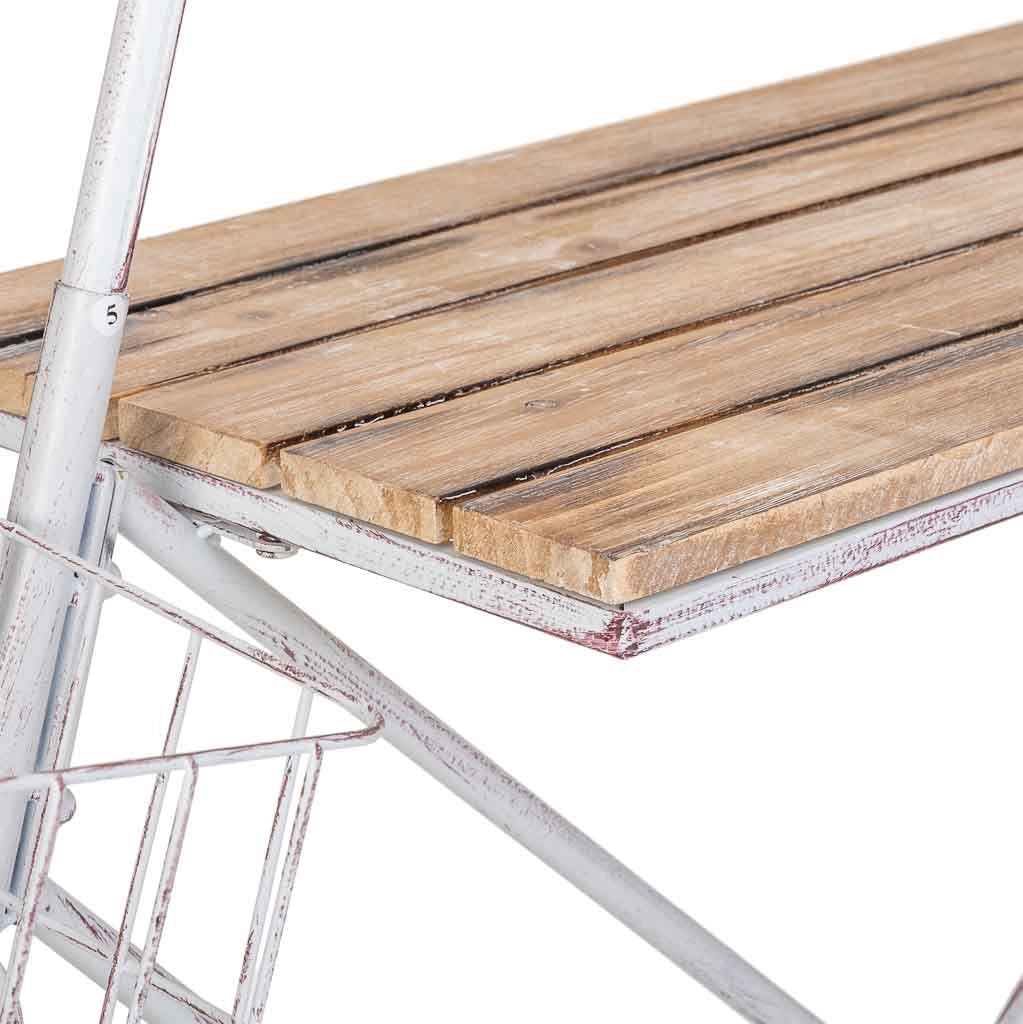 Espositore a forma di bicicletta bianco 147x34,50x102