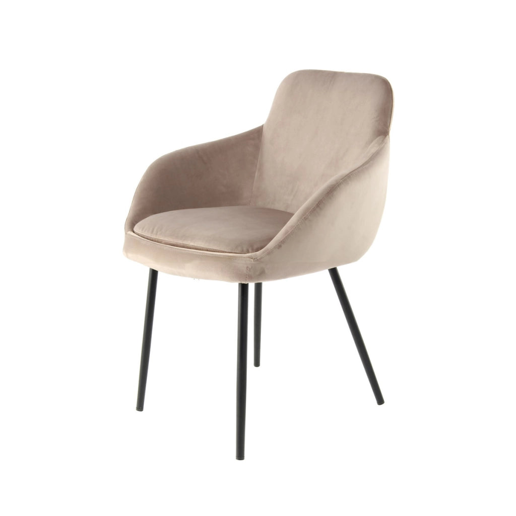 Set di 2 sedie Cobain 800 in velluto taupe