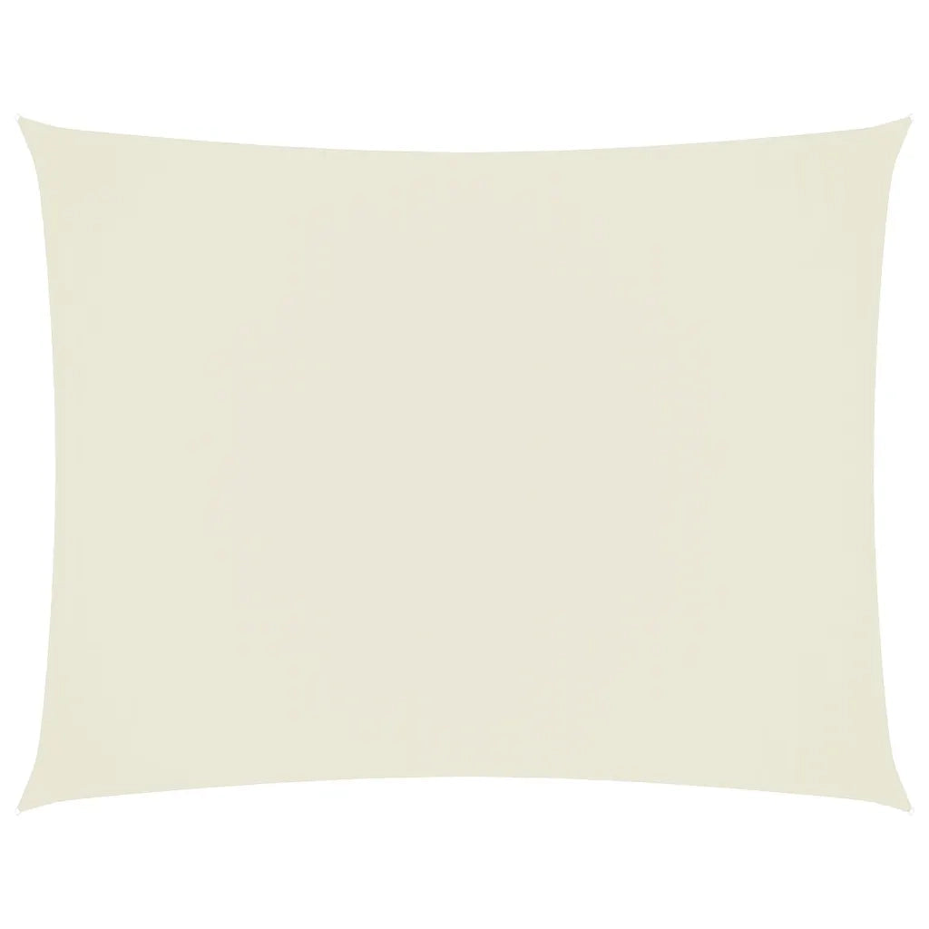 Parasole a vela | Telo Ombra | Vela da ombra Oxford Rettangolare 2,5x3,5 m Crema