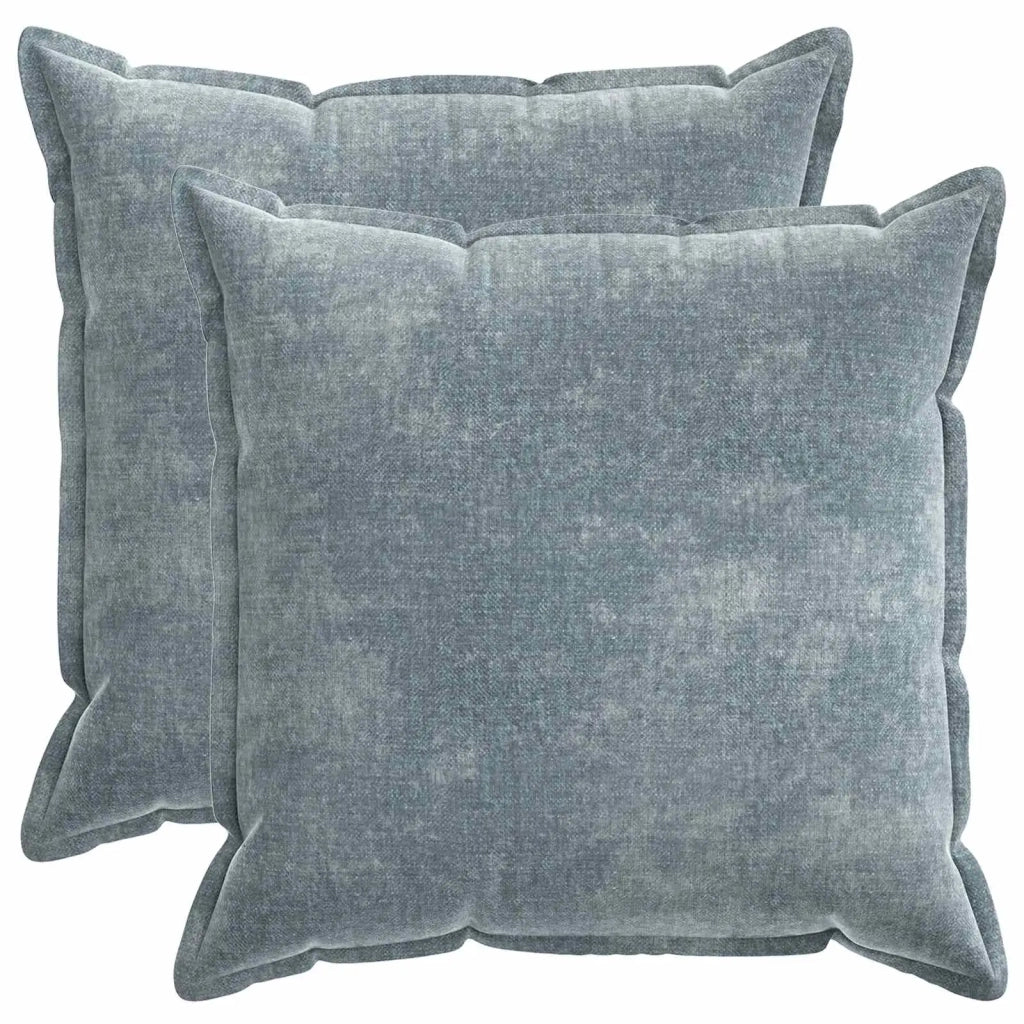 Federa 2 pcs HOUTEN Azzurro 80 x 80 cm Tessuto Chenille 921681