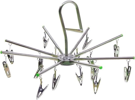 Asciugacapelli per Sock Windproof Pieghevole in Acciaio Inossidabile - Asciugatura dei Calzini e delle Camicette dei Bambini