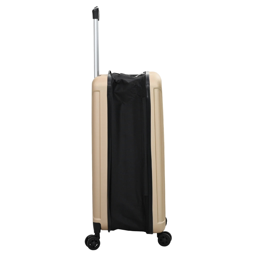 Valigia Pieghevole Hard Shell 24" Champagne 43x27x66 cm ABS