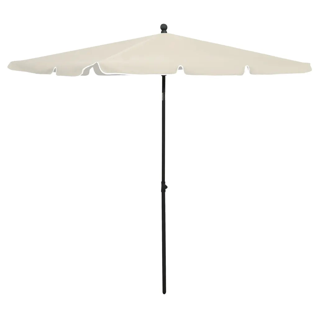 Ombrellone da Giardino con Palo 210x140 cm Sabbia cod mxl 13669