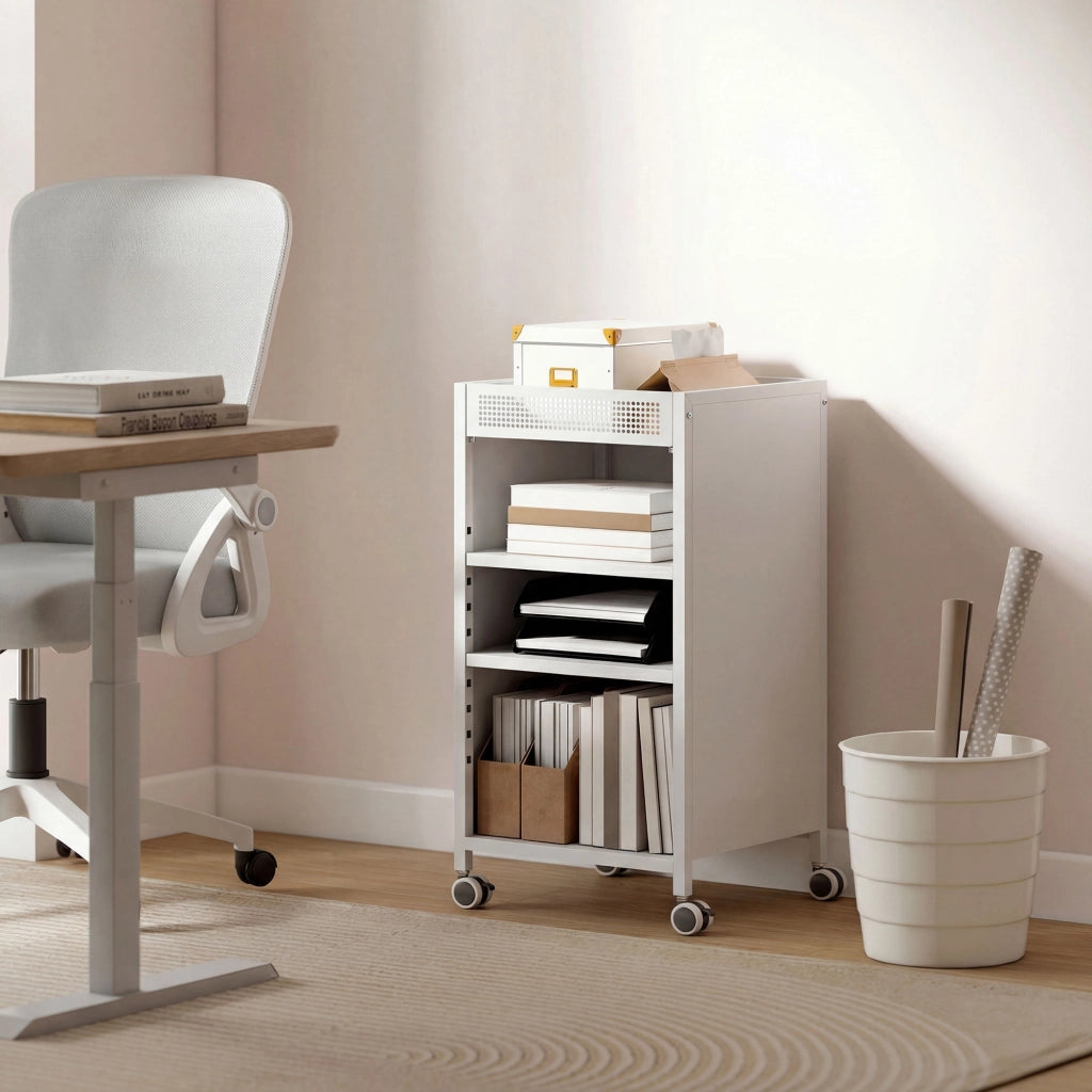Libreria mobile con ripiani regolabili ¨C zephmum ¨C Bianco