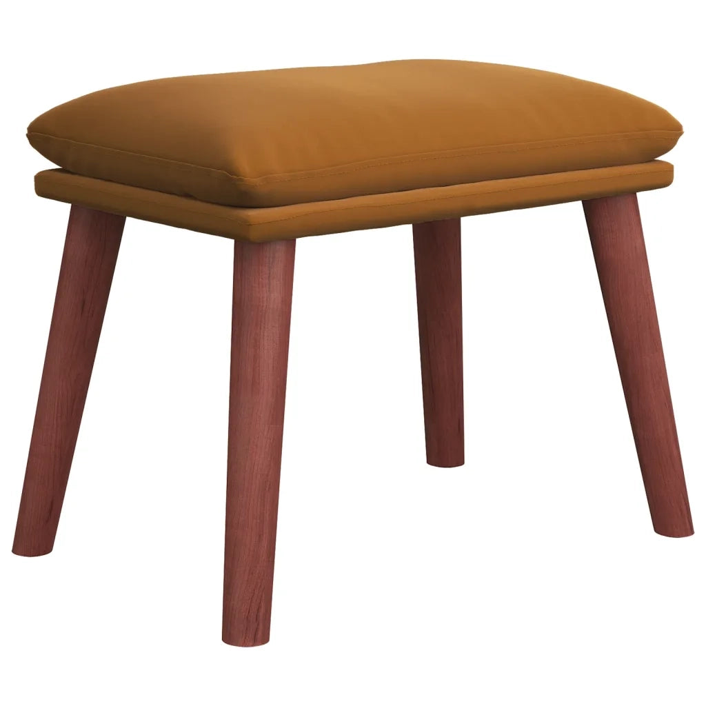 vidaXL Poggiapiedi Marrone 45x29,5x35 cm in Velluto