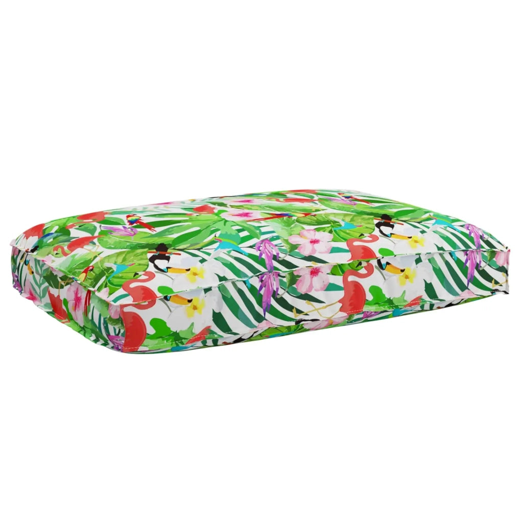 Cuscino Floreale Multicolore 120 x 80 x 12 cm Tessuto Oxford 42001577