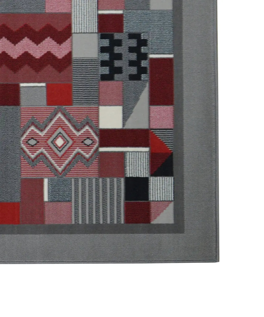 Tappeto passatoia ROYAL GAMMA 2064 GRIGIO cm.100x150 arredo salotto disegno moderno geometrico arredo casa