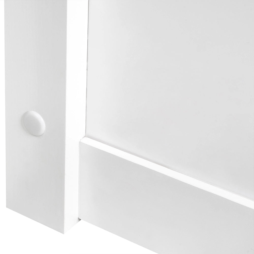 Letto matrimoniale in legno di pino con contenitore bianco con rete sollevabile 180 x 200 cm