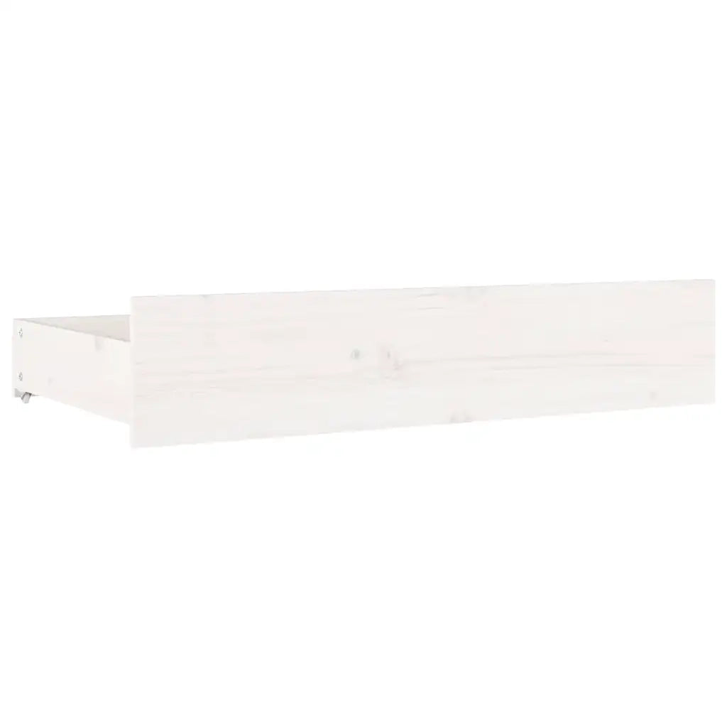 Letto matrimoniale | Letto per adulti | Giroletto con Cassetti Bianco 135x190 cm Double