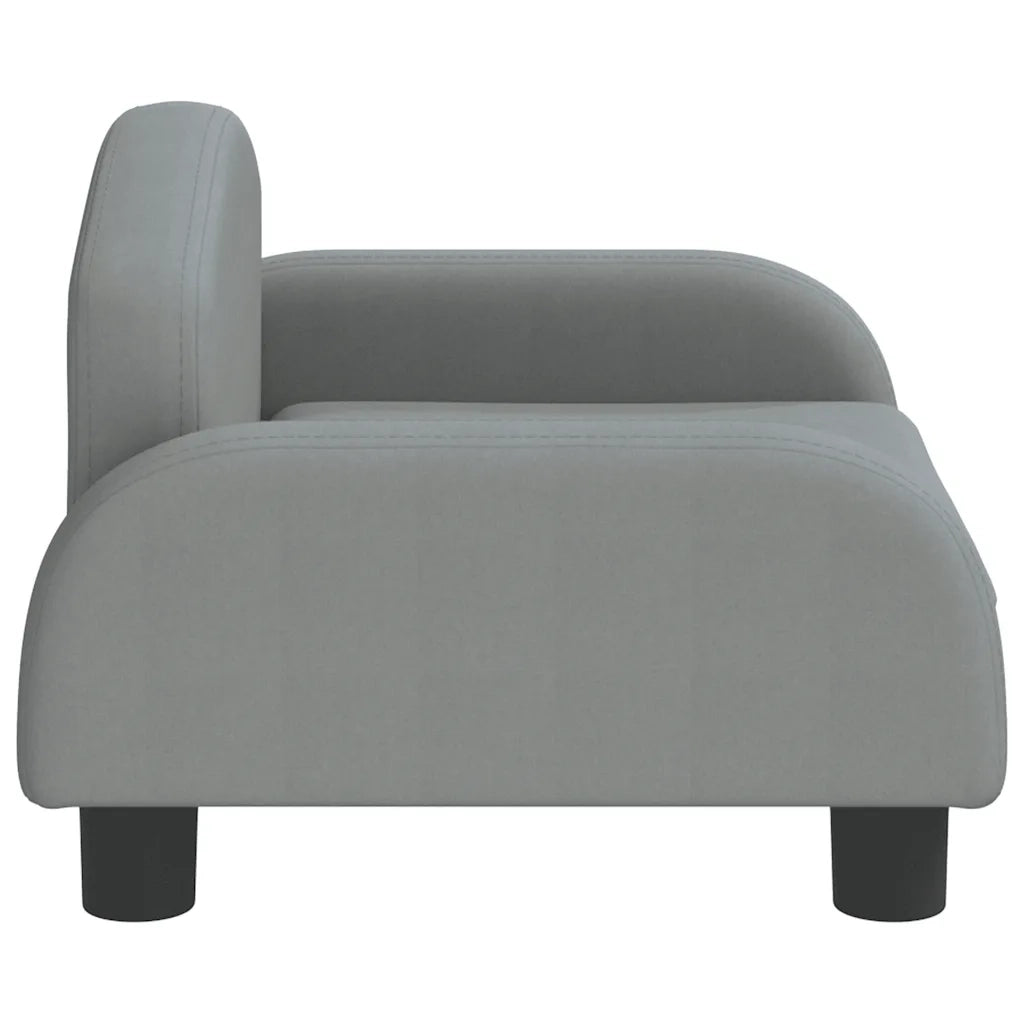 Lettino per Cani Grigio Chiaro 50x40x30 cm in Tessuto 171971