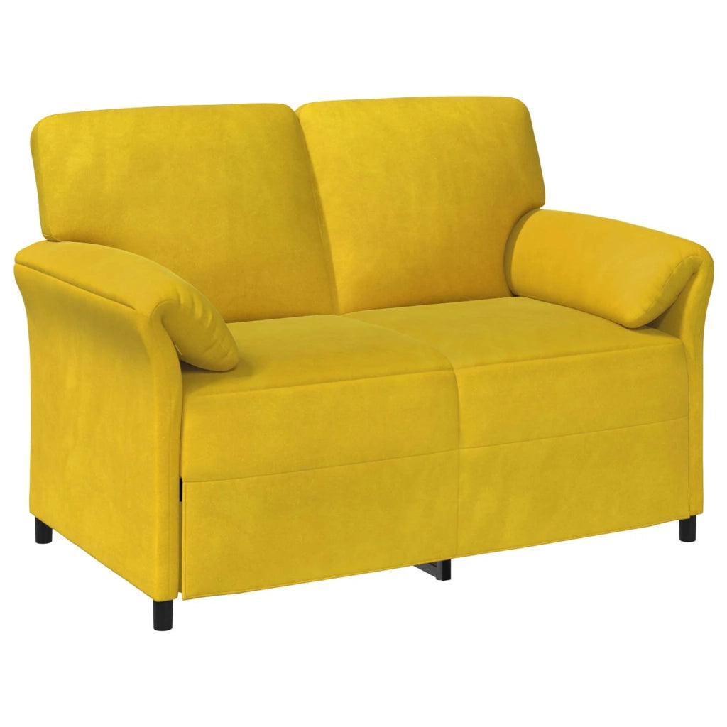 Set di divani 2 pz Giallo Velluto 3424892