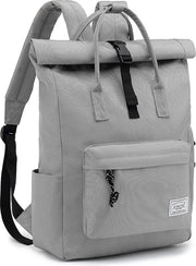 Borsa laptop, borsa laptop 15,6 pollici, borsa uomo e donna apribile ampio, borsa roll-top impermeabile, borsa a giorno per scuola, bicicletta, tempo libero e viaggi