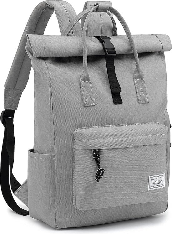 Borsa laptop, borsa laptop 15,6 pollici, borsa uomo e donna apribile ampio, borsa roll-top impermeabile, borsa a giorno per scuola, bicicletta, tempo libero e viaggi