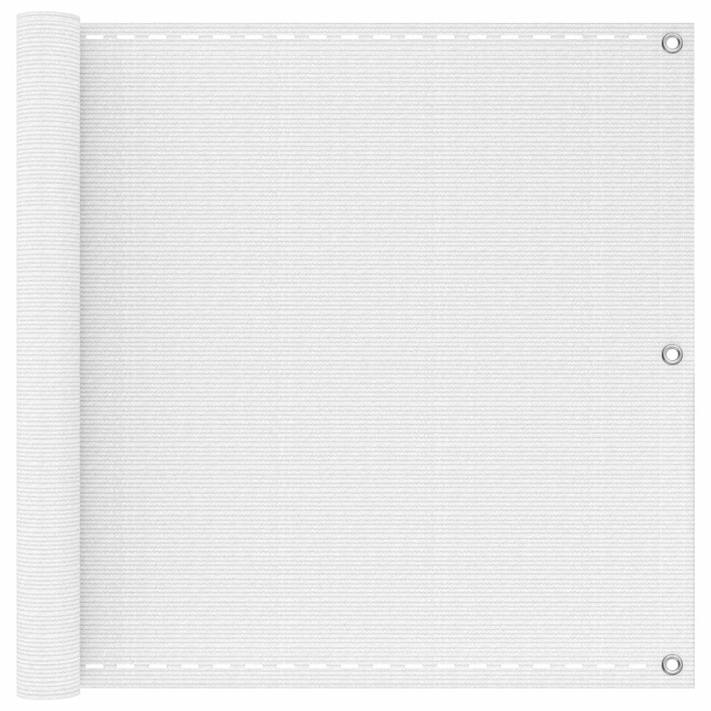 Schermo da balcone-Pannello per balcone Bianco 90 x 700 cm HDPE e alluminio