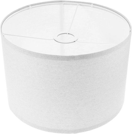 Lampenkap Premium Cilindrica per Soggiorno e Camera da Letto 30x20 cm Bianco