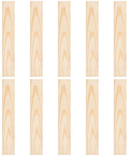 Blocchi di Legno 10 Pezzi - Pannello Quadrato di Legno di Faggio - 251 x 39,5 mm - 5,5 mm di Spessore - Pannelli per Schilder - Pannelli per Snidere
