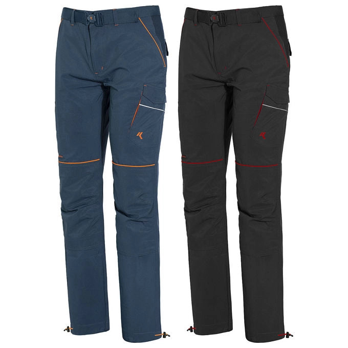 Issaline 9032B Boom Light Pantaloni da Lavoro Estivi Stretch Softshell 4-Way 92% Poliestere 8% Spandex colore Blu Avio