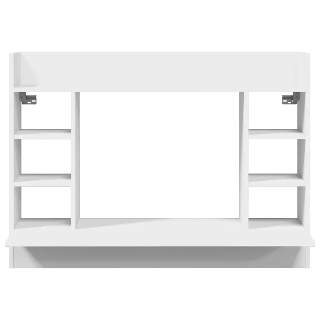 Scrivania a Parete Bianca 105x48x75 cm in Legno Multistrato 847968