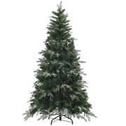 Albero di Natale Artificiale Innevato 180 cm 850 Rami Apertura a Cerniera Verde
