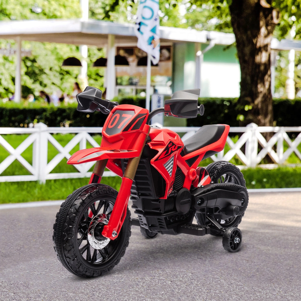 Moto elettrica per bambini 3-8 anni ¨C zephmum ¨C rosso, 6V, 30kg