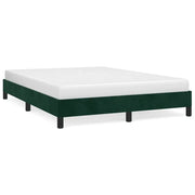 Letto matrimoniale | Letto per adulti | Giroletto senza Materasso Verde Scuro 140x190 cm in Velluto