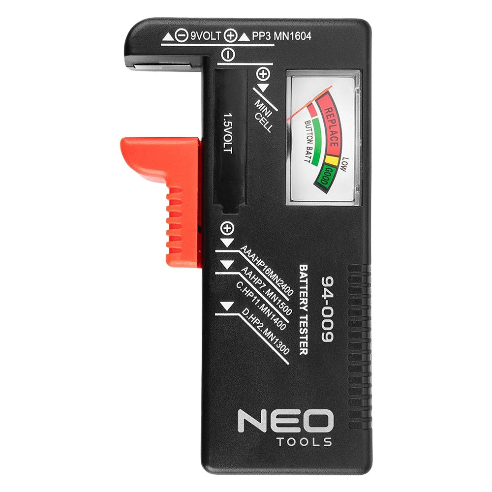 Tester per Batterie da Neo 94 009 1,5 v 9 v