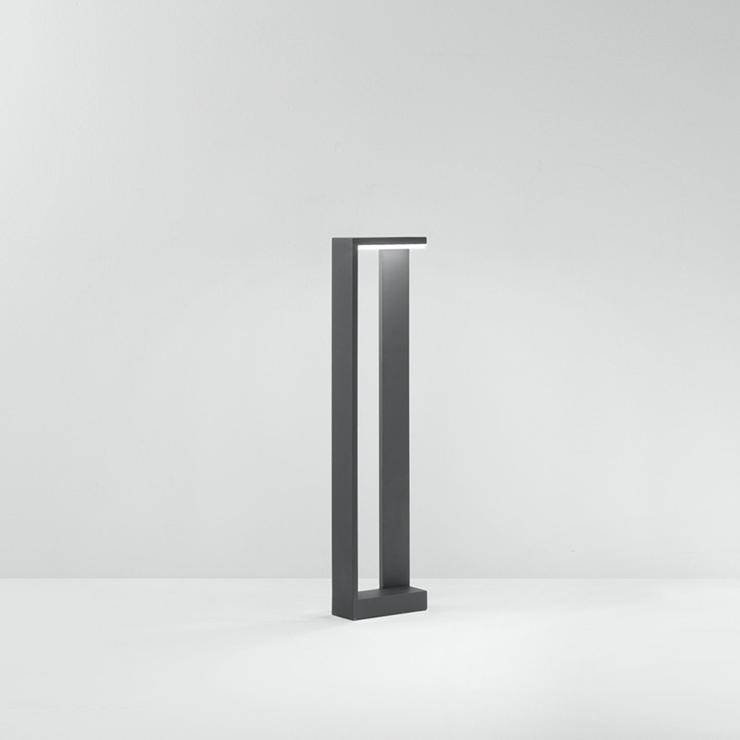 Paletto Esterno Moderno Quad Alluminio Antracite Led 10W 3000K Ip65