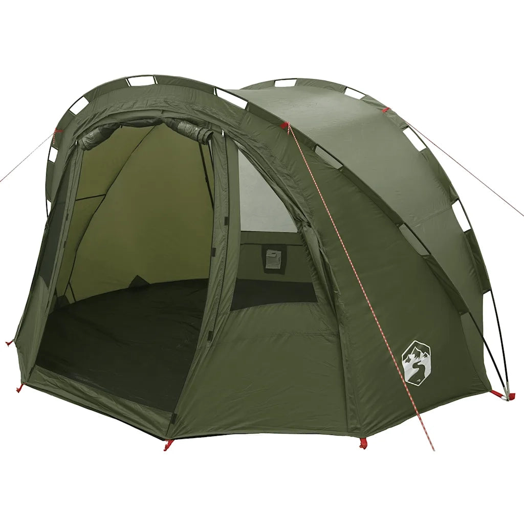 Tenda da Pesca per 4 Persone Verde Oliva Impermeabile