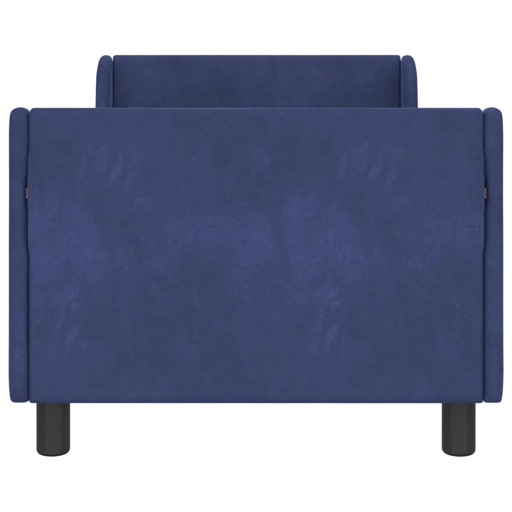Struttura letto bambini con testata Blu Polizia 80 x 160 cm