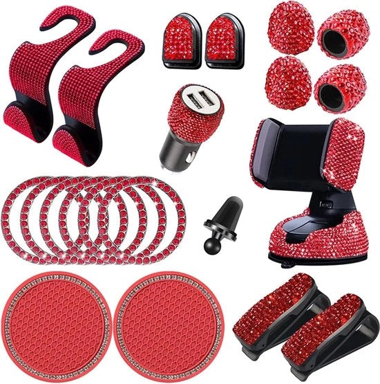 Set di decorazione autodiretta con glitter e strass per donne - 20 pezzi