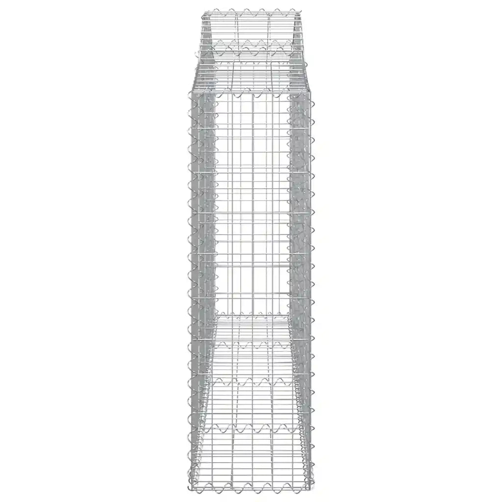 Cesti Gabbioni ad Arco 12 pz 200x30x100/120 cm Ferro Zincato