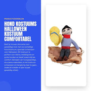 Costume per cani in stile cowboy, resistente e comodo per animali domestici, adatto per cani di piccola, media e grande taglia, progettato con un disegno di chiusura facile da utilizzare.