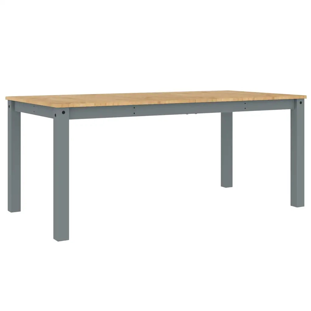 Set da Pranzo 3 pz Panama Grigio in Legno Massello di Pino 3345183