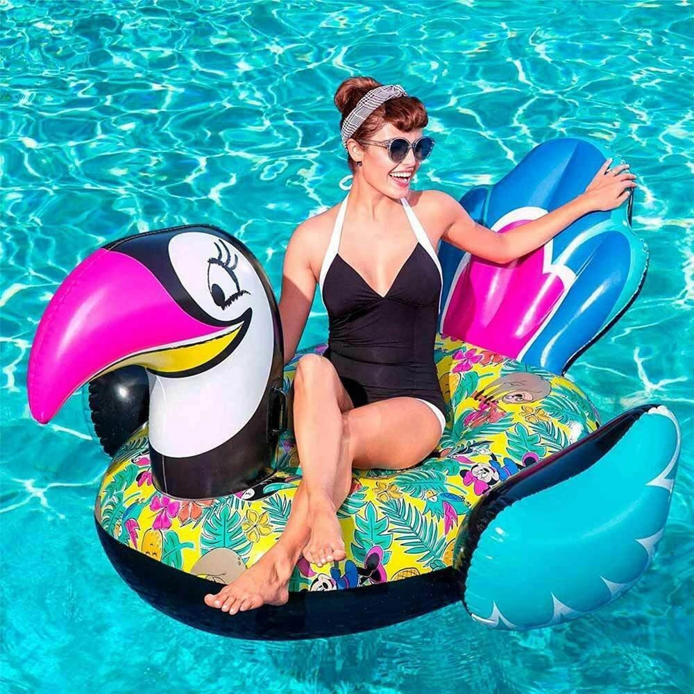 Trade Shop - Tucano Minnie Gonfiabile Gigante Isola Materassino Mare Piscina 180 X 150 X 89 Cm -