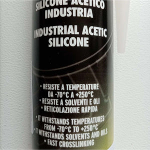 Arexons 310ml silicone acetico industria sil400 alta temperatura trasparente