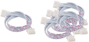 5 connettori a doppia estremità 4-pins femmina con cavo - 30cm cavo a nastro - cavo con connessione XH2,54