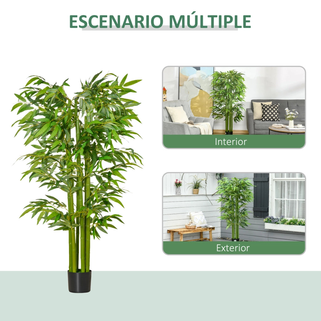 Albero di Bamb¨´ Artificiale con Vaso ¨C zephmum ¨C Verde 160 cm