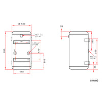 Serbatoio a pressione di ricambio da 3 l per compressore per aerografi AS196/AS196A