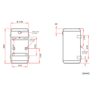 Serbatoio a pressione di ricambio da 3 l per compressore per aerografi AS196/AS196A