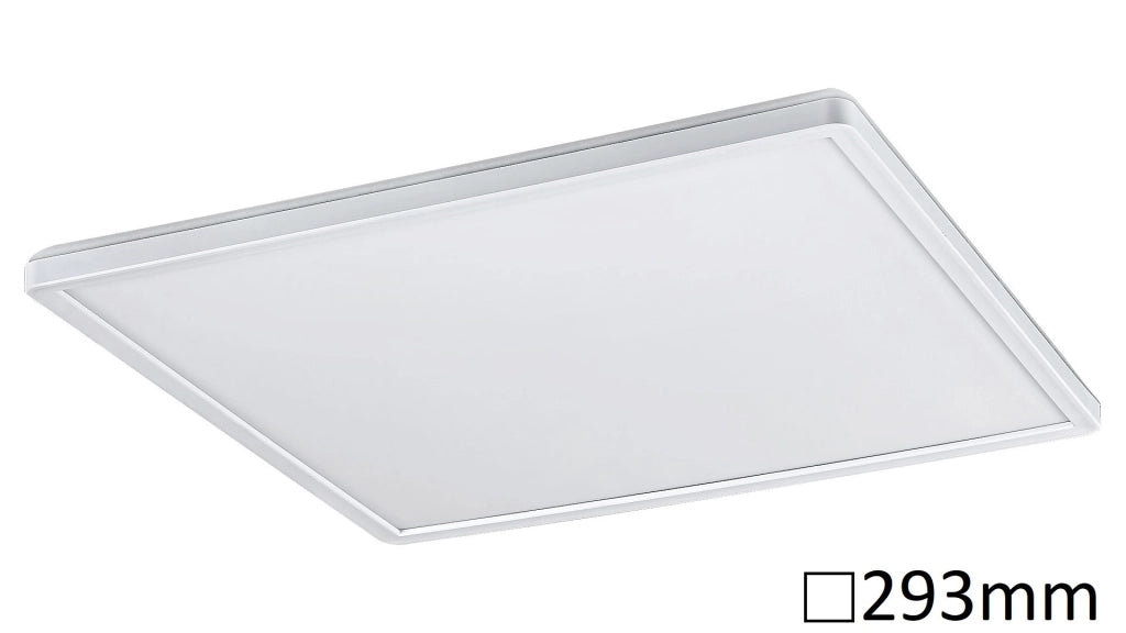 Plafoniera incasso LED quadrata 29,3cm 18W 4000K bianca