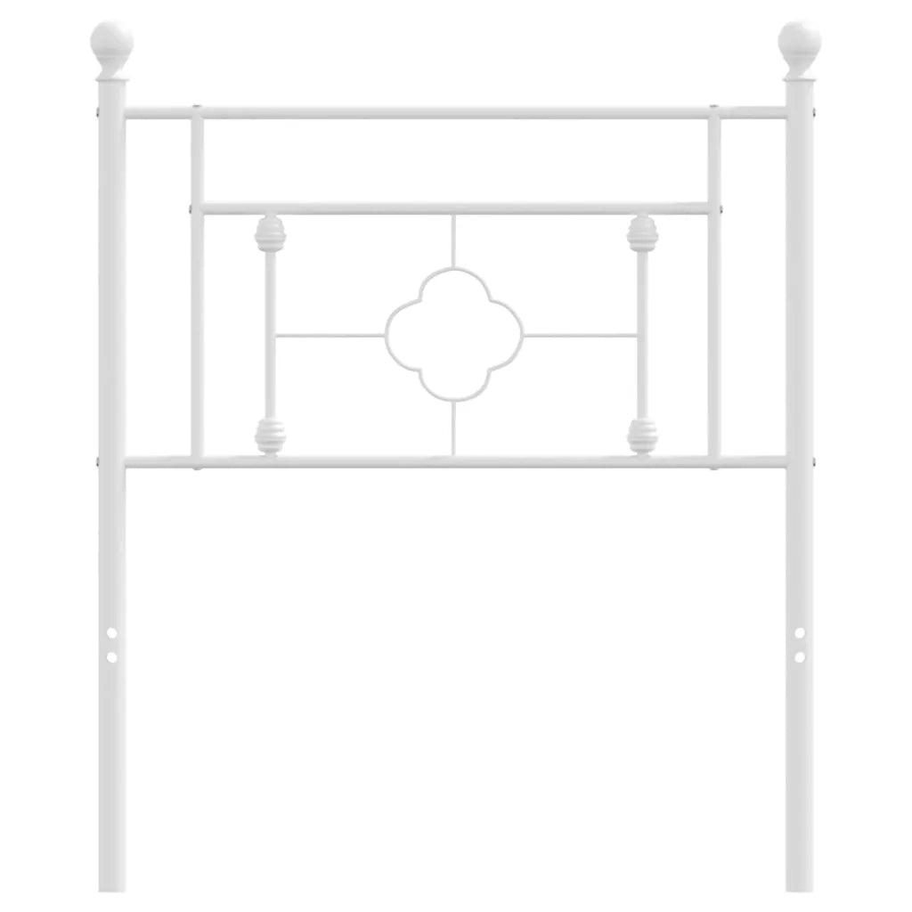 Testiera in Metallo Bianco 75 cm