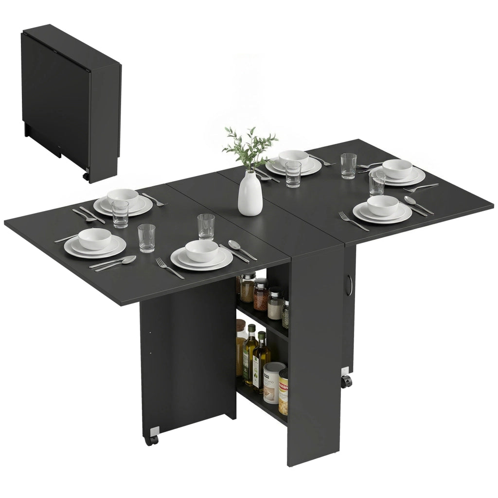 Tavolo pieghevole da pranzo ¨C zephmum ¨C nero 75x140x74 cm