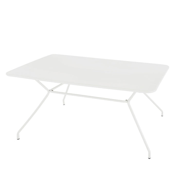 Tavolo da Giardino 150x80x75h cm in metallo Cara Bianco